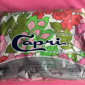 Double fitted sheet vintage Wabasso Gloriana